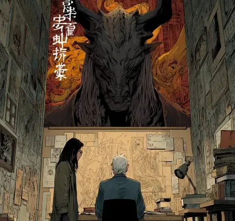 《迷雾之森》封面，森林中隐藏的神秘建筑